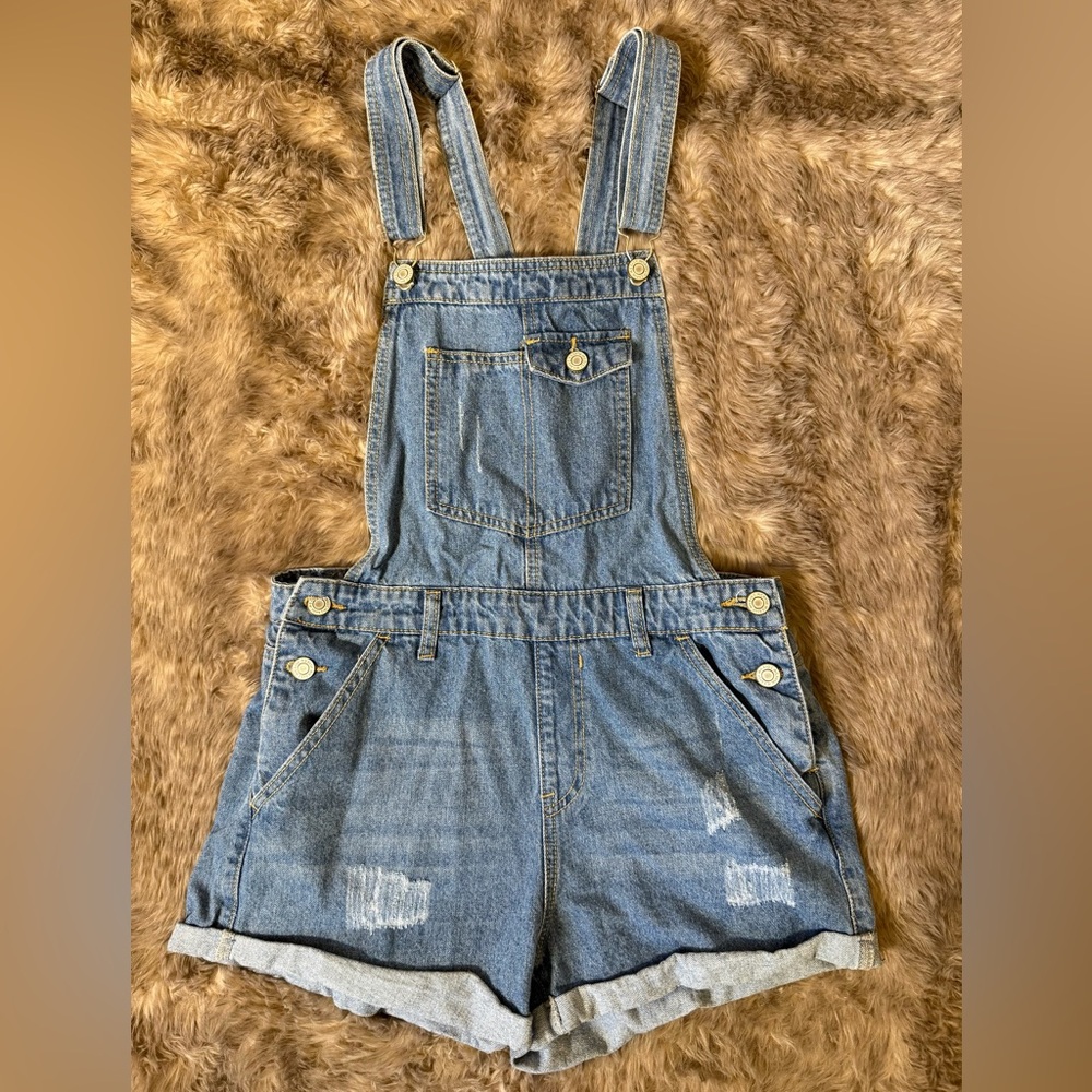 Iris Jeans Overall Shorts